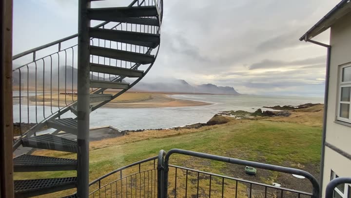 The morning view from the room at Budir.