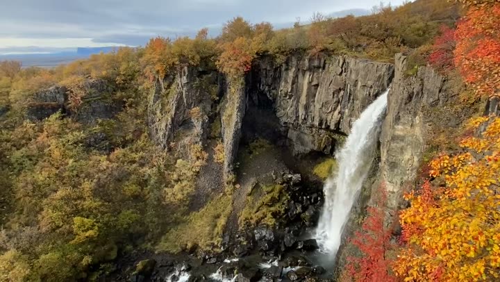 Hundafoss, on the climb up to Svartifoss.
